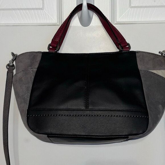 NEW Coach Park Mini Leather Suede Tote Satchel Color Block Quilted F49865 xbody - Picture 7 of 10